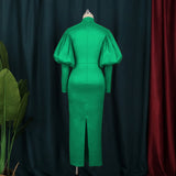 Bubble Sleeve Christmas Dress Party Dress Party Dress Party Dress Party