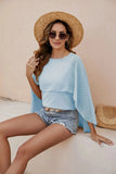 Shein Women's Shawl Round Collar Loose Personality Chiffon