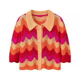 Homemade New Women's Classic Oceanic Knitted Jersey