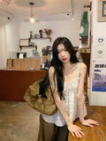 Retro Tuxedo Women's Summer New Korean Version Of The Sweet Vest Showing Skinny Hottie Sleeveless Top
