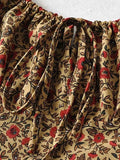 Vintage Floral Slip Mini Dress-Outfit