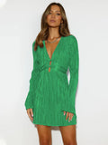 High-grade Flash Dress Summer Slim Fit Tied