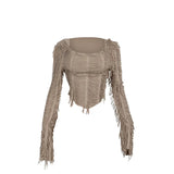 Autumn 2025 New Temperamental And Casual Body Repair Tuxedo Long-Sleeved Top