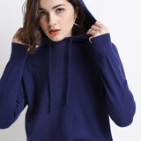 Toloer New Long-Sleeved Hoodie Sweater Women's Pullover Hoodie Loose Casual Short Top Hoodie Bottom Sweater-Outfit