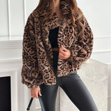 Faux Fur Leopard Jacket-Outfit