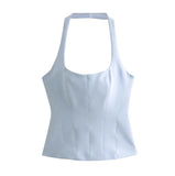 Summer New Slimming Women's Short-Skinned Waistcoat Women's Back-To-Back