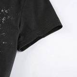 Print Round Neck Grunge Shirt-Outfit
