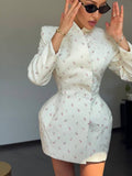 And Shredded Flower Slim Thin Blazer Small Fragrant Style High-End Sense 2025 New