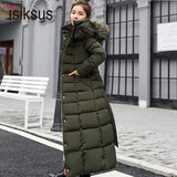 clothes women Fur Parkas Quilted jackets for women 2022 clothes Warm long coat Jacket Clothing hooded Autumn fall