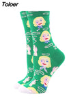 Socks Women Funny Harajuku Colorful Socks Cute Egg Food Art Printing Comfortable Fashion Harajuku Socks 2023