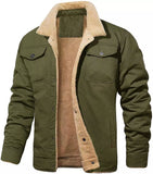 And Winter Men's Jacket With Velvet Cotton Work Clothes Casual Jacket