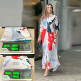 Autumn And Winter Women's New Fashion Casual Printing Loose Shirt Dress