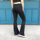 Vertical Stripes Bell-bottom Casual Wide