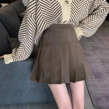 Skirts 100-Fold Skirt Women Autumn And Winter High-Waisted Small College Style Half-Dress Summer Skirt Large Size A Word Thin Lattice