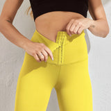 Women High Waist Leggings Running Push Up Fitness Leggings Women Solid Color Tummy Control