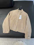 2025 New Women's Velvet Texture Effect Collar Long-Sleeved Jacket Work