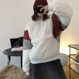 Women's 2021 Winter New Pilot Color Splicing Cotton Jacket For Ladies Causal Zipper Stand Collar All Match Fashion Warm