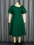 New Tihua Fabric Flower Dress African Grand A Dress