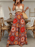Women's Clothing 2025 Spring New High-Waisted Wide-Legged Casual
