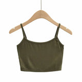New Summer Navel Exposed Short Style Flat Belt Vest High Waist Elastic Tight Bag Hip Skirt Suit-Outfit