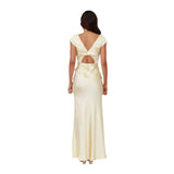 Women's New Sexy Deep V Body-Dressed Temperament Dress Women's Long