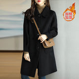 This Coat Woman 2025 Autumn And Winter New Small Man Thick Korean Version Of The Long-Term