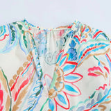 Spring Comfortable Wearing Multi-Colored Vibrant Flower-Printing Prefectural Silk