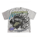 Sales 2024 Summer New T-Shirts Hip-Hop Punk Printed Patterns American Gothic Street Men's T-Shirts-Outfit