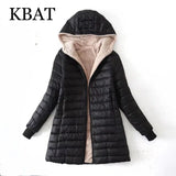 2022 Women Thick Fleece Hooded Coats Warm Jacket Loose Long Sleeves Pocket Ladies Elegant Autumn Winter