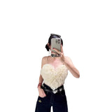 New French Pure-Hearted Unkempt Sling Vest Short