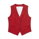 Women's 2025 Spring New Fashioned Colored Flax-Blend Vest + Shorts