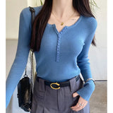 Sense Korean Version Of The Sweater Women's Autumn And Winter New Jacket High-End Match Inside The Bottom Shirt Wearing Knitted Top