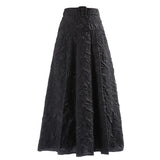 Casual Patchwork Midi Skirt For Women High Waist Sashes Plus Size Skirts Female Fashion New Clothing 2021