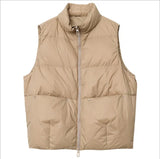 Down Jacket Vest Jacket Female 2024 Spring And Autumn New Korean Version Of White Duck Velvet Loose Horse Clip Vest Stand Collar Bread Suit-Outfit