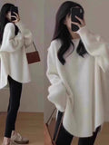 Sweater Soft Waxy Laziness Cover 2024 Spring New Style Light Mature Small Loose Knitted Blouse-Outfit