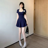 Girls Pure Style Dress Women's Summer 2025 New Small Shens Skinny A-Word