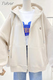 Sweater Women Long-Sleeve Hooded Jacket Zipper Soft Simple Korean Long-Sleeved Hooded Cardigan Sweatshirt