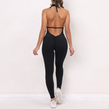 Toloer One-Piece Quick-Dry Tight Yoga Pants Breathable Women's Wrinkled Peach And Butt Gym Pants-Outfit