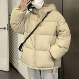 Winter Turtleneck Parkas for Women Korean Style Hooded Thick Warm Jacket Woman Solid Zipper Up Puffer Outwear