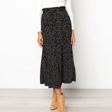Toloer Into The Fashion Polka Point 2024 Sweet Pocket Pleated Skirt Length Skirt-Outfit