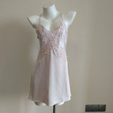 Lace Bow Deep V Seduction Lace Lace Ice Slings Beautiful Back Pure Lusty Sexy