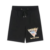 Street Tide Shorts Star Castle Alphabet Printed Leisure Shorts Men's Personality Sports Shorts Summer-Outfit