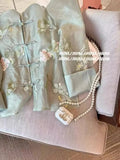 Chinese Style Plate Button Embroidered Shirt Women's Dress 2024 Summer High-Level Sense Of Vintage Unique Thin Coat-Outfit