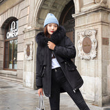 Cotton-Padded Coat Women 2023 Winter New Korean Version In The Long Down Cotton-Padded Jacket Thick Leisure Loose Cotton-Padded Jacket Women-Outfit