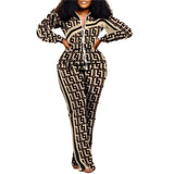 2025 New Women's Long-Sleeved Zipper Trousers