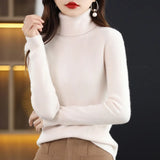 Toloer Autumn Winter New Turtleneck Sweater Set Slim Thin Close-Fitting Knit Bottom With Coat Money-Outfit