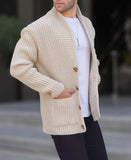 Toloer Men's New Cardigan Sweater Autumn And Winter Men's Long Sleeve Knit Sweater Men's