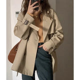 Wind Coat Women's Spring And Autumn Small 2025 New Thin Korean Version Of Loose Kiqi Popular
