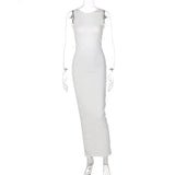 Backless Bodycon Maxi Dress-Outfit