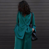 Toloer Wind 2023 New Fashion Casual Vertical Satin Suit Trousers Two Sets Of Women's High-End-Outfit